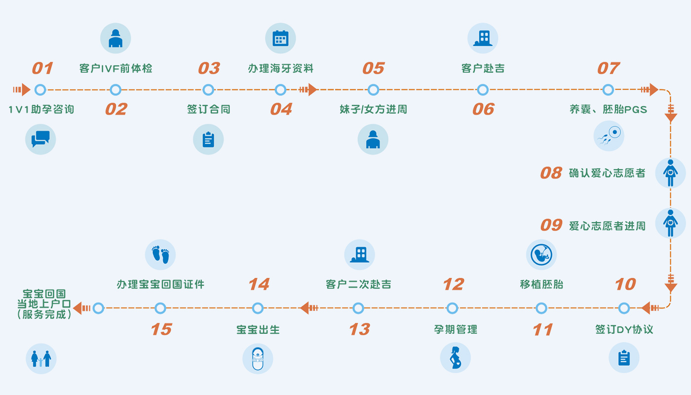 试管助孕服务流程
